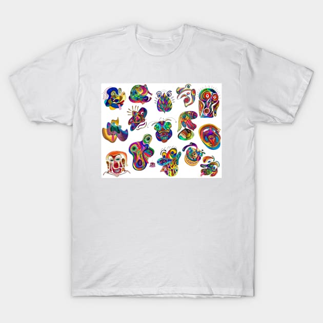 Strange Faces T-Shirt by JimLorman